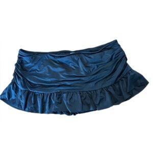 ANA Black Ruffled Women's Skirted bikini bottom size 14